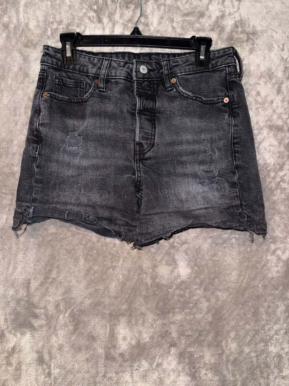 Old Navy O.G. Straight High-Rise Secret-Smooth Pocket Denim Shorts Size 6